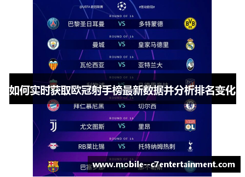 如何实时获取欧冠射手榜最新数据并分析排名变化