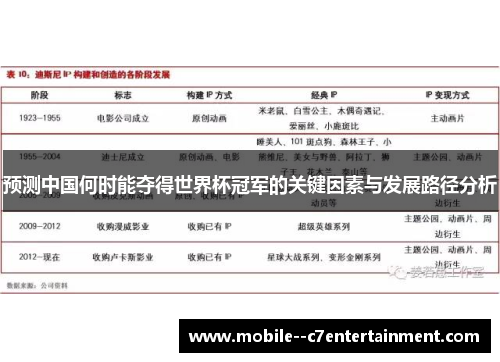 预测中国何时能夺得世界杯冠军的关键因素与发展路径分析
