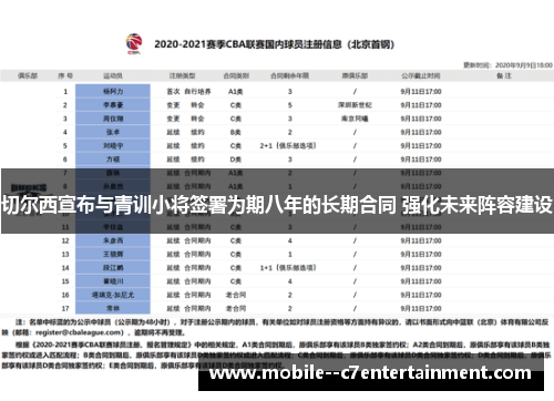 切尔西宣布与青训小将签署为期八年的长期合同 强化未来阵容建设 切尔西宣布与青训小将签署为期八年的长期合同 强化未来阵容建设